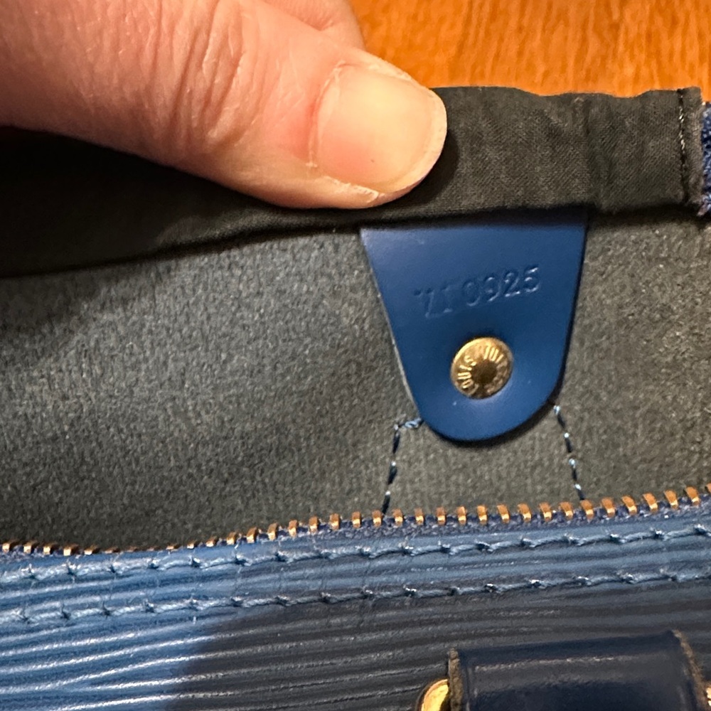 Louis Vuitton Blue Epi Leather Tote - Picture 12 of 16